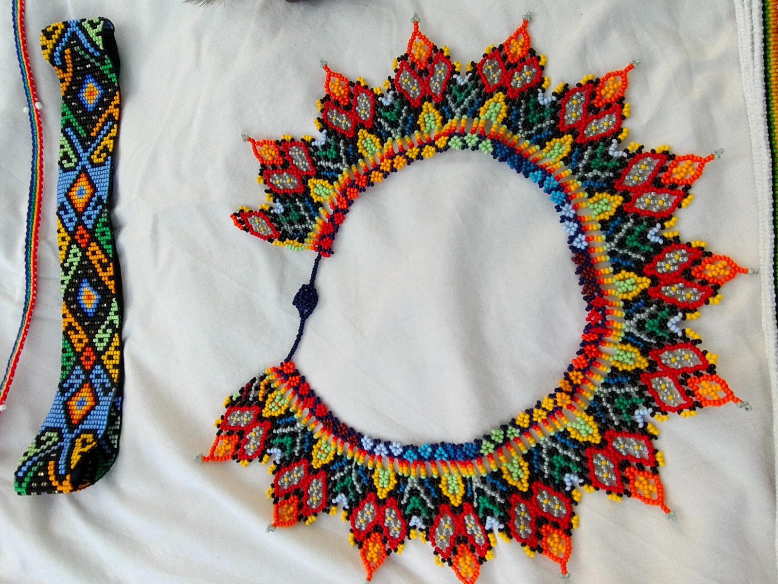 Sacred beadwork Necklace from the Siona (Putumayo, Colombia)